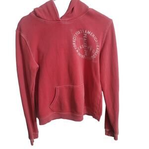 American Eagle Women's Outfits Hoodie Sweatshirt Pullover Pink Size S